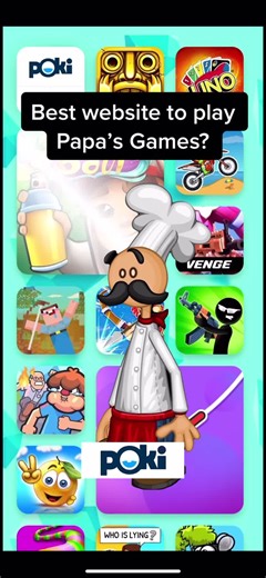 Poki.com, best place to play Papa's Games 🍔 🍕🥤 🌮 🌭 ! #papasburgeria #papaspizzeria #papasfreezeria #papastacomia #papashotdoggeria #papasgames