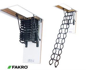 Our 🪜 loft ladders enable safe and easy access to non-inhabited loft spaces without the need for installing costly and space consuming staircases. Wooden, metal folding section #loftladders and scissor ones 👉 Choose the one you like! Discover more 🧐 https://www.fakro.com/loft-ladders/ | FAKRO
