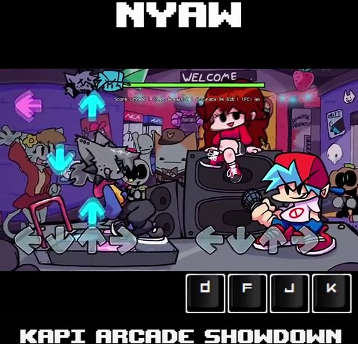 NYAW Full Week Combo - A Fun FNF Gameplay Video!