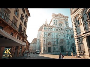 Florence, Italy • Beautiful Morning Walk • City Ambience