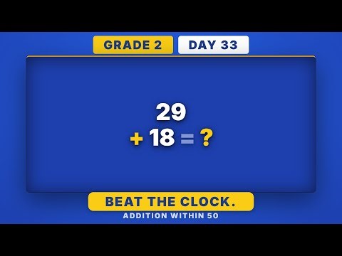 Addition Within 50 Mastery | Grade 2 Daily Math Challenge (Day 33/365)