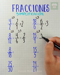 66K views · 6.3K reactions | Te enseño a Simplificar Fracciones  | Juegos Matemáticos | Facebook