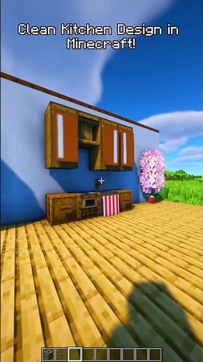 Clean Kitchen Design in Minecraft! 🍳✨ Easy Build #minecraft #minecraftbuilding