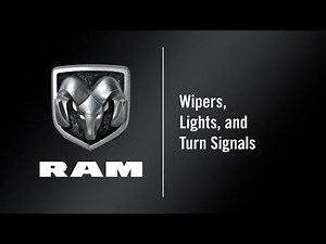 Wipers, Lights, and Turn Signals | How To | 2021 Ram ProMaster