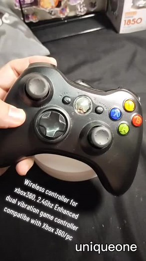Wireless controller for xbox360, 2.4Ghz Enhanced dual vibration game controller compatibe with Xbox 360/pc #gaming #xbox360 #xbox360game #wirelesscontroller #controllerplayer #game#gamer #CapCut