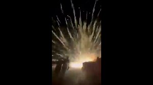 FIREWORKS GONE WRONG: Video shows a crowd fleeing after Fourth of July fireworks malfunctioned in Saltillo, Tennessee. No one was injured & a vehicle received minor damage. Story: https://bit.ly/3nJffyJ | WZTV FOX 17 News, Nashville