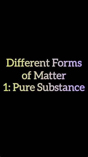 Pure substances have fixed composition and uniform properties. #chemistry #science #puresubstance