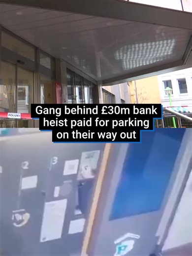 A gang of bank heist thieves paid for parking on their way out... That’s after drilling into a vault to steal at least £30 million worth of goods from a German bank. No arrests have been made and the perpetrators are still at large. #bankheist #germany #heist #theft