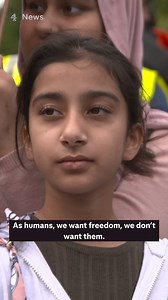 “It’s scary to know that in one lifetime, you go through it twice.” Paraic O'Brien spoke to British Afghans at a rally in central London yesterday, who have immediate family still in Afghanistan. | Channel 4 News