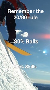 the #80/20 Rule 👌 20% #skills 🏂 80% #bottle 💯 Do you agree? #skiingislife #snowboardingisfun | SNO