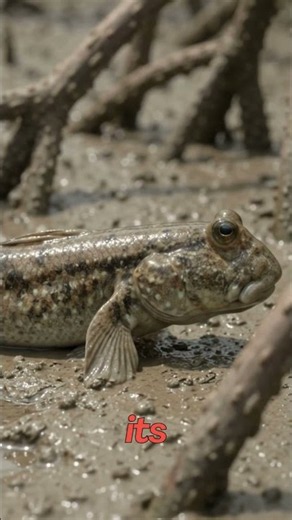 🐟 A Fish That Walks on Land?! 😲 Meet the Incredible Mudskipper! #shorts ‪@amartv1‬