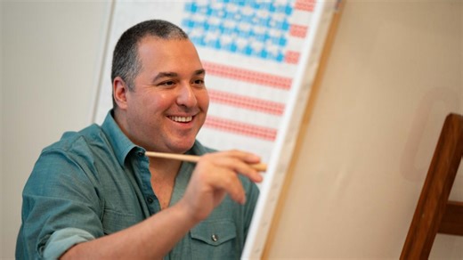 Mateo Blanco, el artista plástico que siendo americano 'se siente orgulloso de ser colombiano'