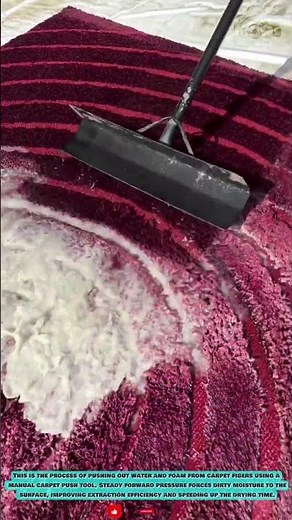 Carpet Water Pusher Tool: Fast Foam and Water Removal from Wet Carpets