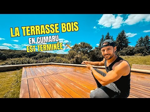 La terrasse bois en CUMARU au bord de la Piscine, est TERMINÉE ✅