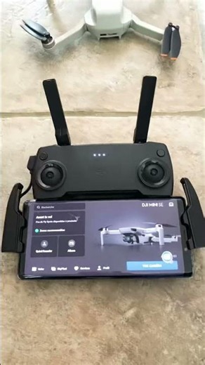 DJI mini SE connexion ￼ radiocommande ￼
