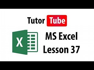 MS Excel Tutorial - Lesson 37 - Hiding and Unhiding Rows and Columns
