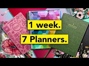 The Ultimate WEEKLY Planner Comparison