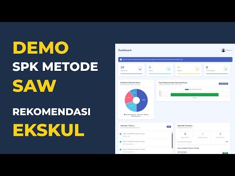 Aplikasi SPK SAW Ini Menentukan Ekstrakurikuler Siswa Secara Otomatis! (Demo Lengkap)