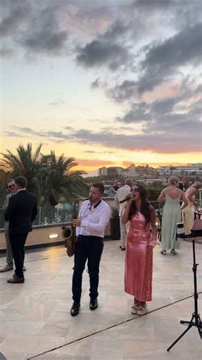 Sunset Cocktail Hour at Tenerife Wedidng with @Ali Weddings 🎙 Planned, styled and coordinated by @barefootbride ##tenerifeweddingvenue #weddingplanner #tenerifewedding
