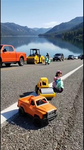 Construction Toy Action Start 🚦 | Remote Control Tractor Meets Big Loader On Track 🚜🪜
