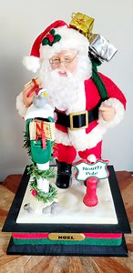 Vintage 1993 Musical North Pole Santa by Holiday Creations - Etsy