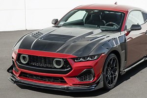Mustang GTV Style Add-On Front Chin Splitter; Glossy Black (24-26 Mustang) - Free Shipping