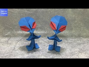 Origami Tutorials / How to make a paper Alien / How to fold Origami Alien