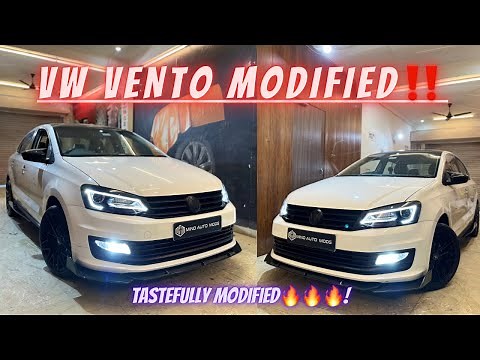 Volkswagen VENTO Modified‼️Tastefully Modified VENTO | VW Vento Modification Head Lamp & Alloy wheel