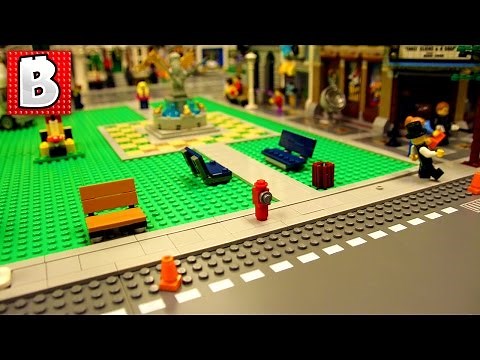 How To Build Sidewalks For A Huge LEGO City! + Timelapse