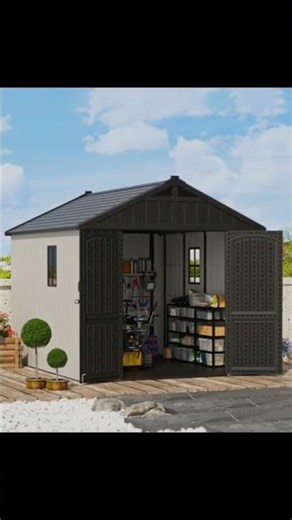 Patiowell 8x10 Resin Shed: Big Storage, Easy Install #Shorts