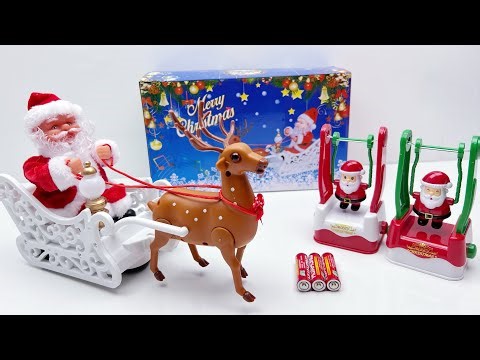 Unboxing Electric Toys | Santa Claus and Reindeer | Swinging Clownfish | Santa Claus on a Swing