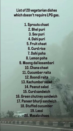 10 veg receipe without lpg