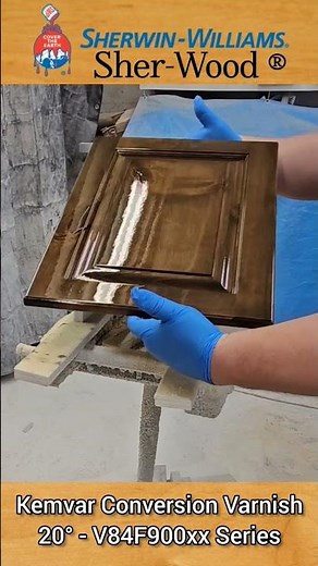 Sherwin Williams Sherwood Kemvar Conversion Varnish 20° V84F900xx #woodfinishing #woodworking