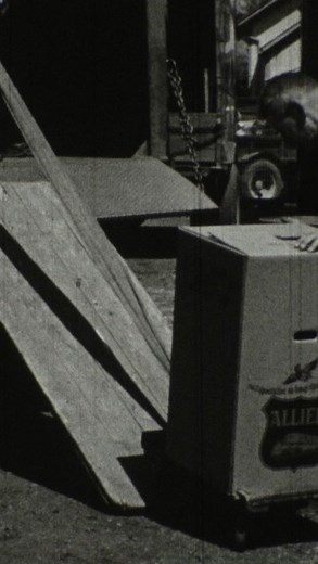 Moving a heavy load using an inclined plane #movers #math #science #educational #vintage #film #1959