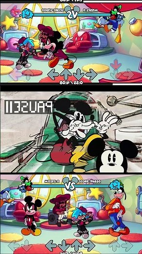 FNF Showdown: Creepy Mickey, Donald & Goofy - Hot Dog - Epic Mouse Mods! #fnf #fnfmod #mickeymous...