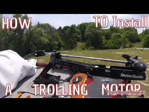 How to install motorguide trolling motor to a boat