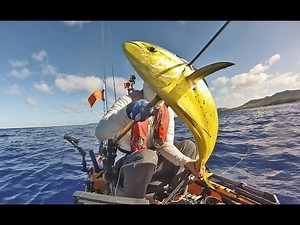 Kayak Fishing on Guam: Mahi from Hobie Pro Angler 14 (HD)