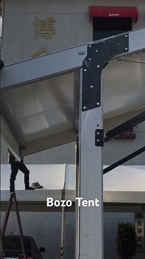 Testing 40X90 meters aluminum structure arcum event tent #bozotent #eventtent