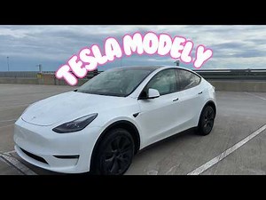 TESLA MODEL Y ASMR 🤍 (no talking, car tapping and scratching)