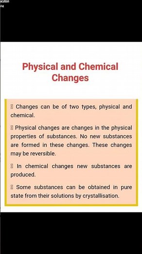 Physical and Chemical Changes|Physical change |Chemical Change | Reversible and Irreversible change