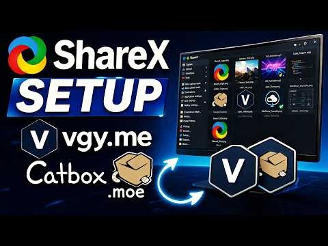 ShareX Setup with vgy.me & catbox.moe | Installation guide