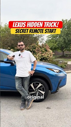 Lexus hack you didn’t know! Secret remote start in your key fob 😳 (Part 2) #CarTips #Shorts