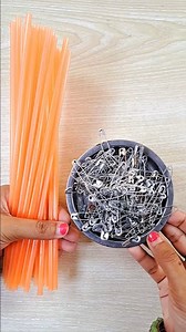 A Unique paper wall hanging craft ideas, making with waste plastic strow & craft paper | SR Rangoli