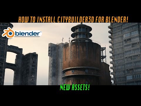 Installing CityBuilder3d asset packs in Blender 3d: Full tutorial and demo of new Soviet Assets!