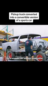 241K views · 7.6K reactions | Pickup truck converted into a convertible version of a sports car | Play Entertainment clips | Facebook