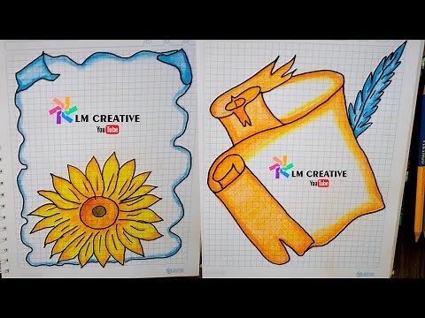 Caratulas fáciles y bonitas / márgenes simples