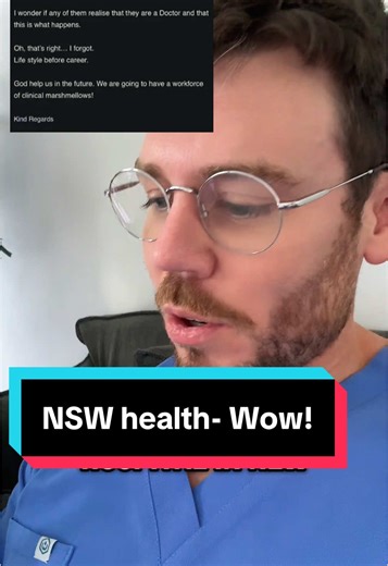 A leaked email from John Hunter Hospital’s HR department has exposed what so many doctors already know—medicine has a deeply toxic culture. Calling junior doctors “clinical marshmallows” for prioritising work-life balance isn’t just insulting, it’s a reflection of a system that glorifies burnout and punishes those who set boundaries. The message is clear: your worth is measured by how much of yourself you’re willing to sacrifice. But this mindset is driving doctors out of the profession. Let’s t