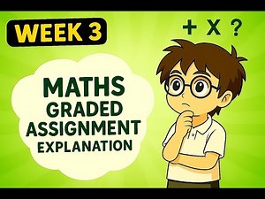 Maths Graded Assignment week 3 | IIT Madras BS Online Degree