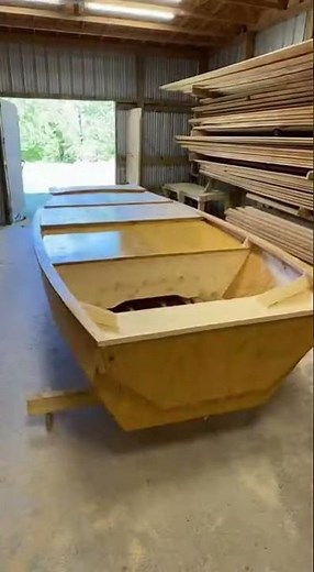 Building a Flat Bottom Jon Boat From Scratch - You Won't Believe The Result! #boatbuilding #DIY