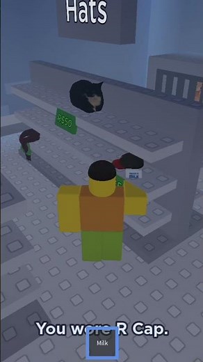 Buy Food To Feed Your Cat 🐈 - Be a Dad and Get Milk Ending #shorts #cat #roblox #gasa